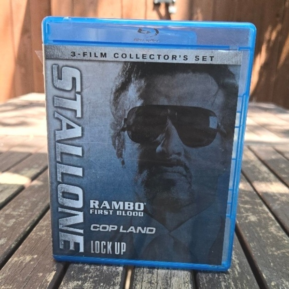 Stallone 3 Film Collector's Set Blu-ray Rambo First Blood Cop Land Lock Up